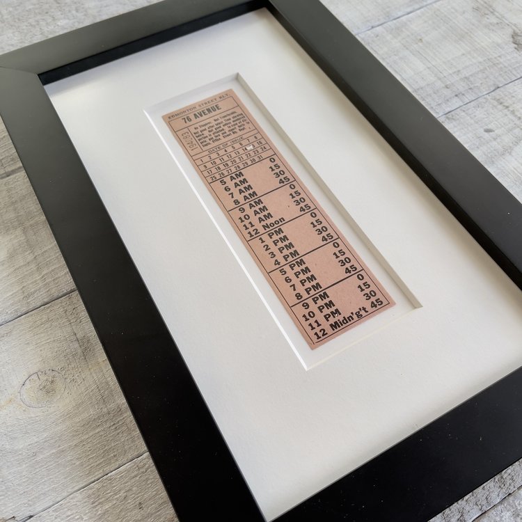 Vivid Vintage Edmonton Street Railway Transfer 76 Avenue