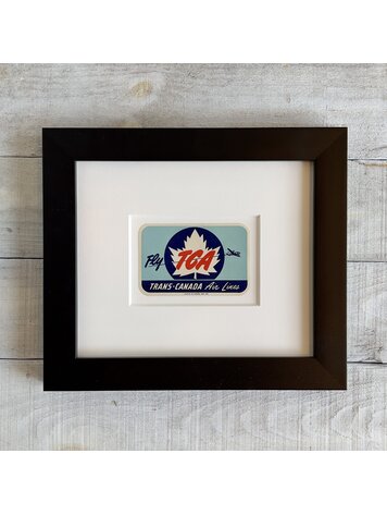 Vivid Vintage Framed TCA Luggage Label