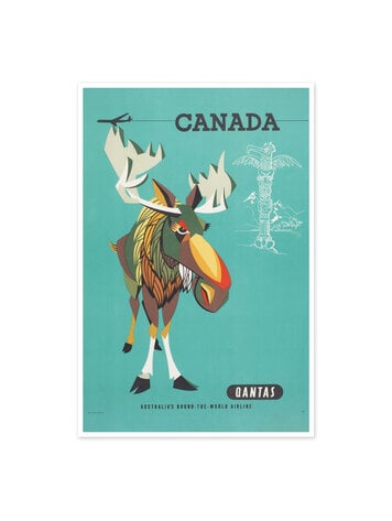 Vivid Print Qantas, Australia's round the world airline : Canada