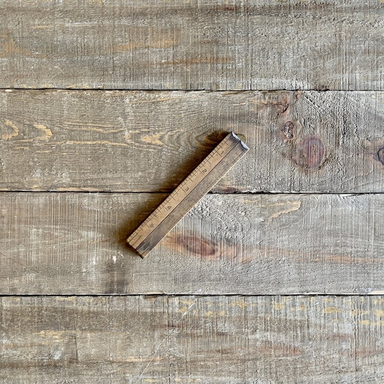 Vivid Vintage Vintage Wooden Hinged Engineers Ruler