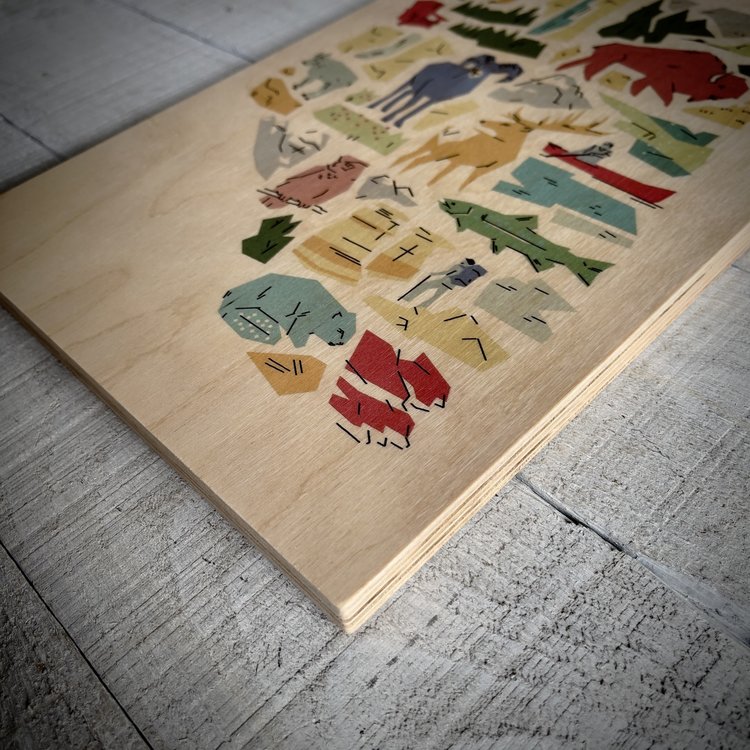 Bee Waeland Parks Alberta Wood Print