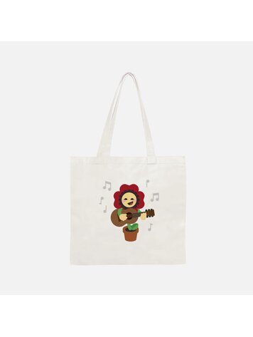 Bee Waeland Retro Folk Flower Cotton Tote