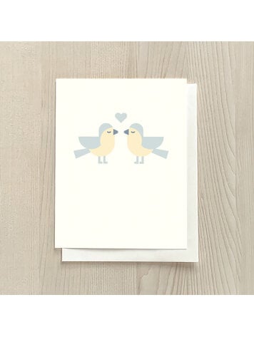 Vivid Print Love Birds