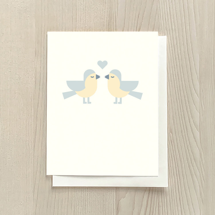 Vivid Print Love Birds