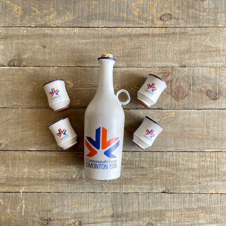 Vivid Vintage Commonwealth Games Decanter Set