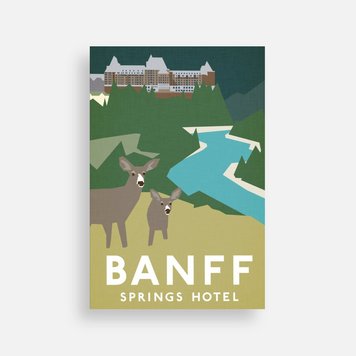 Bee Waeland Banff Springs Hotel Postcard