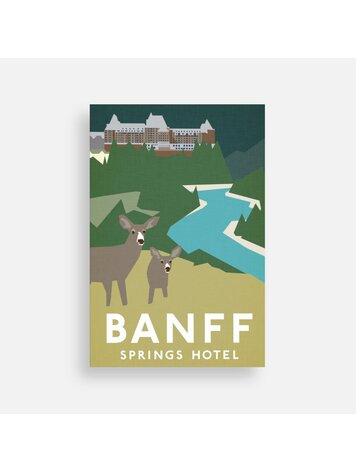 Bee Waeland Banff Springs Hotel Postcard