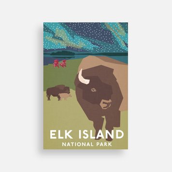 Bee Waeland Elk Island National Park Postcard Bee Waeland Elk Island National Park Postcard