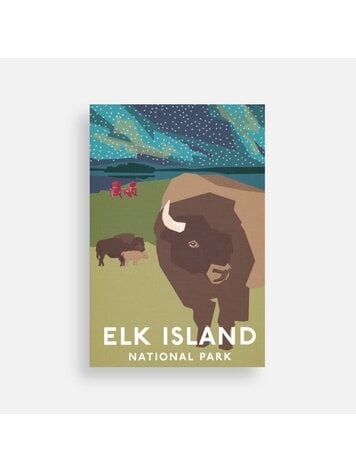Bee Waeland Elk Island National Park Postcard