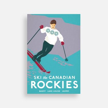 Bee Waeland Ski Canadian Postcard