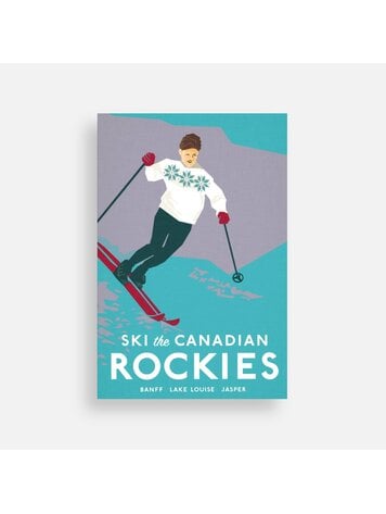 Bee Waeland Ski Canadian Postcard