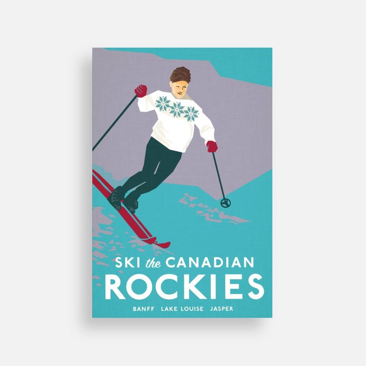 Bee Waeland Ski Canadian Postcard