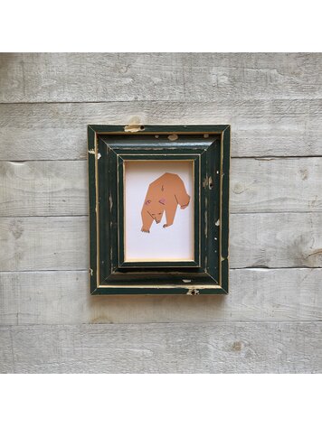 Bee Waeland Canadian Parks Bear Orange Barnwood Edition