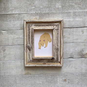 Bee Waeland Canadian Parks Bear Yellow Barnwood Edition