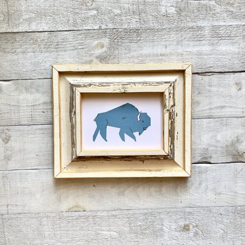 Bee Waeland Canadian Parks Buffalo Blue Barnwood Edition Bee Waeland Canadian Parks Buffalo Blue Barnwood Edition