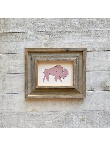 Bee Waeland Canadian Parks Buffalo Pink Barnwood Edition