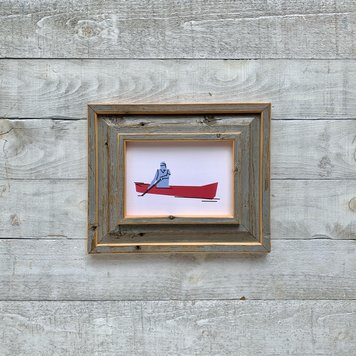 Bee Waeland Canadian Parks Canoe Barnwood Edition