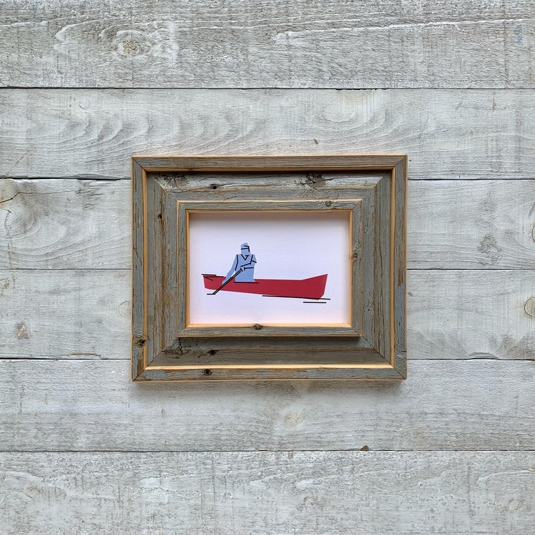 Bee Waeland Canadian Parks Canoe Barnwood Edition