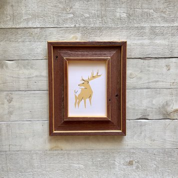 Bee Waeland Canadian Parks Elk Yellow Barnwood Edition