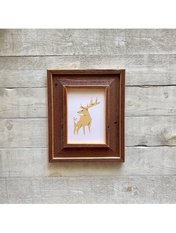 Bee Waeland Canadian Parks Elk Yellow Barnwood Edition