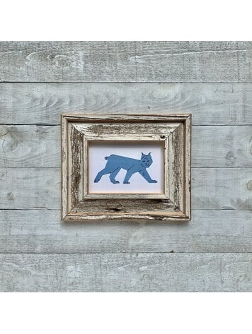 Bee Waeland Canadian Parks Lynx Blue Barnwood Edition