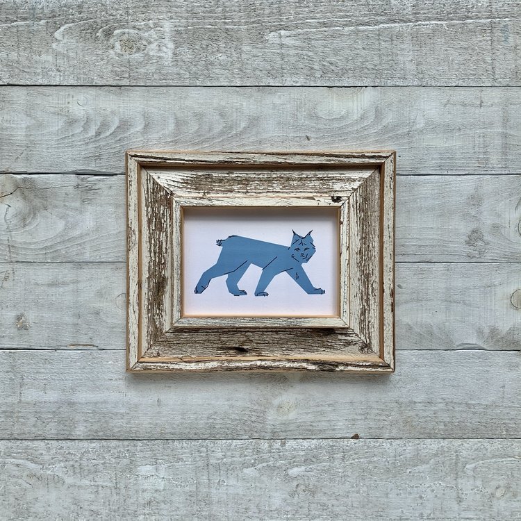 Bee Waeland Canadian Parks Lynx Blue Barnwood Edition
