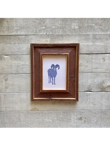 Bee Waeland Canadian Parks Sheep Blue Barnwood Edition