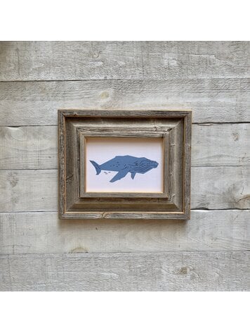 Bee Waeland Canadian Parks Whale Blue Barnwood Edition