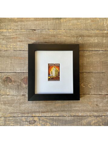 Vivid Vintage Royal York Framed Vintage Luggage Label