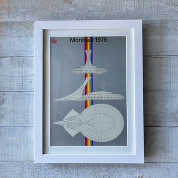 Vivid Vintage Montréal Olympic Stadium Framed Poster
