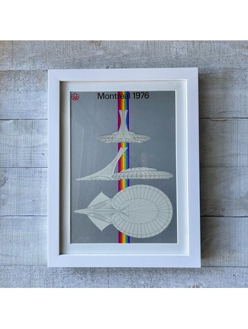 Vivid Vintage Montréal Olympic Stadium Framed Poster