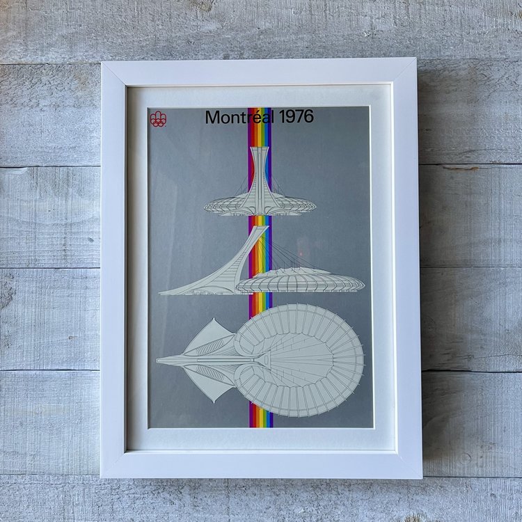 Vivid Vintage Montréal Olympic Stadium Framed Poster