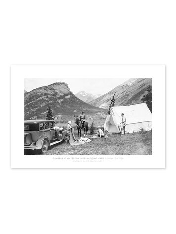 Vivid Archives Campers at Waterton Lakes National Park 1928