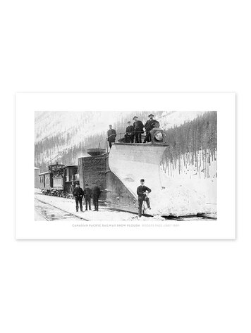 Vivid Archives Canadian Pacific Railways Snow Plough Rogers Pass c1887-1899