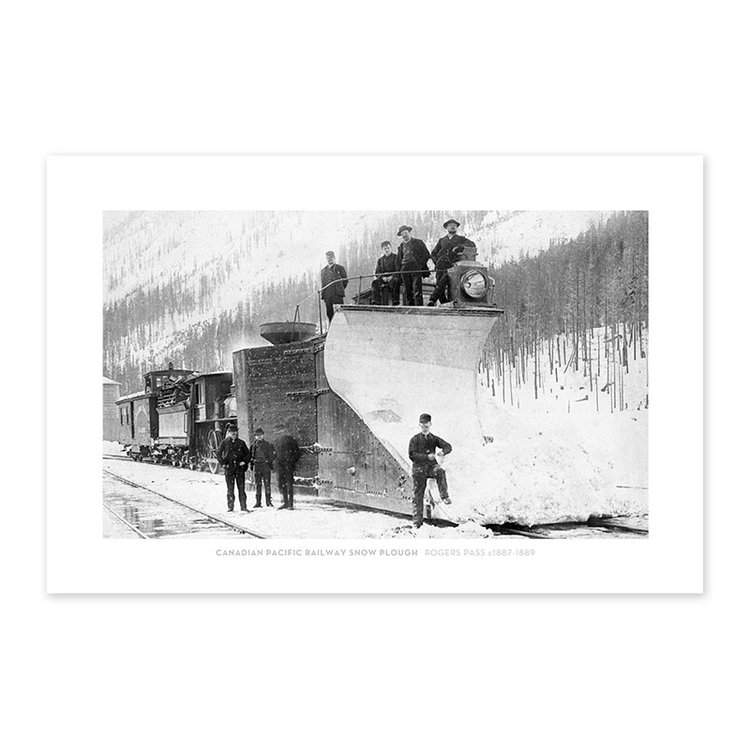 Vivid Archives Canadian Pacific Railways Snow Plough Rogers Pass c1887-1899