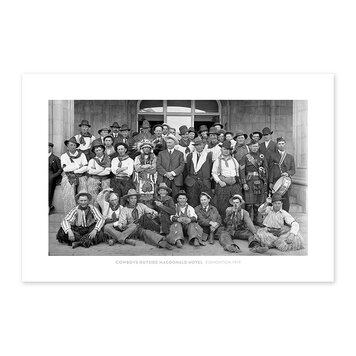 Vivid Archives Cowboys Outside Macdonald Hotel Edmonton 1919