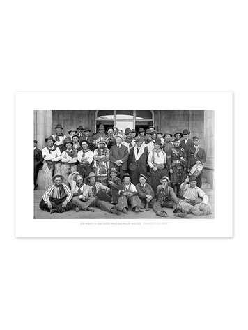Vivid Archives Cowboys Outside Macdonald Hotel Edmonton 1919