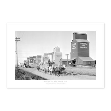 Vivid Archives Hauling grain to Vulcan 1928