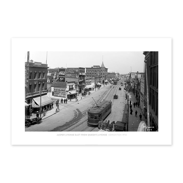 Vivid Archives Jasper Avenue East from Queen’s Avenue 1914