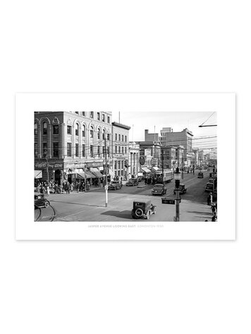 Vivid Archives Jasper Avenue Looking East Edmonton 1930