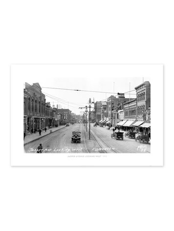 Vivid Archives Jasper Avenue Looking West Edmonton 1913