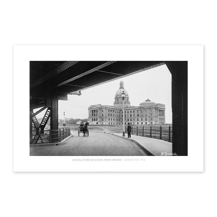 Vivid Archives Legislature Building from Bridge Edmonton 1914