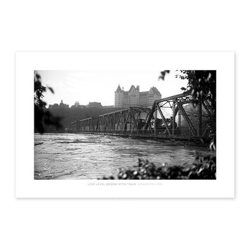 Vivid Archives Low Level Bridge With Train Edmonton 1915