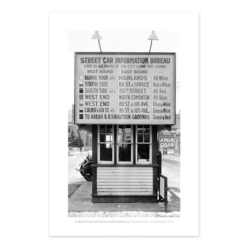Vivid Archives Streetcar Information Bureau Edmonton November1923