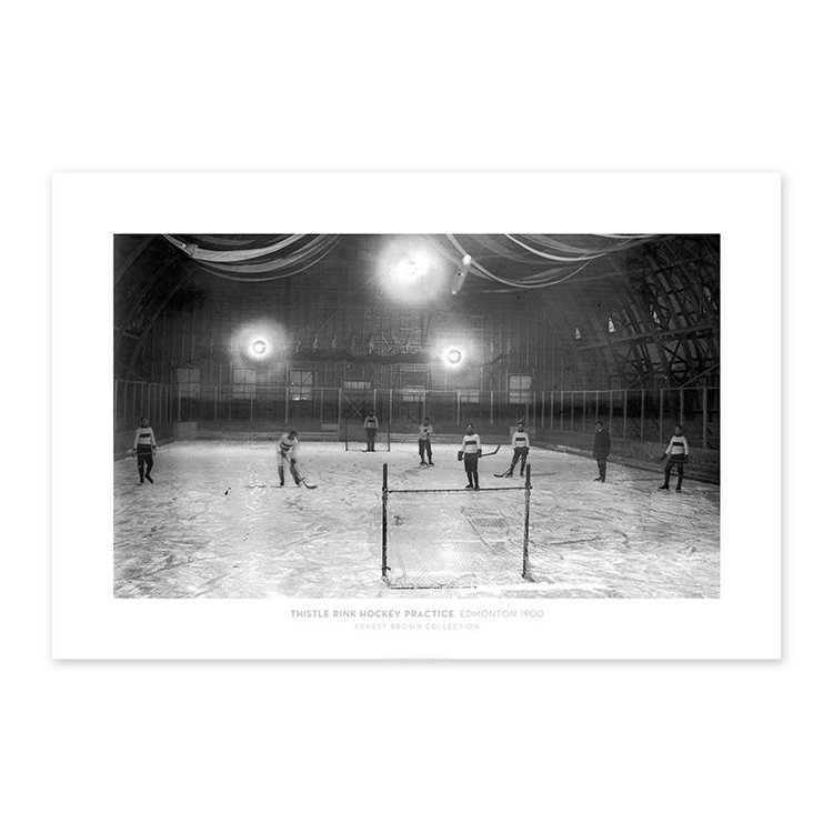 Vivid Archives Thistle Rink Hockey Practice Edmonton 1900