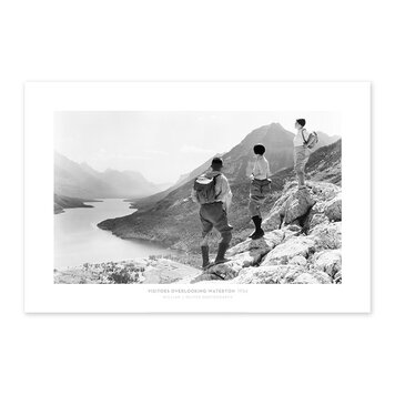 Vivid Archives Visitors Overlooking Waterton 1934