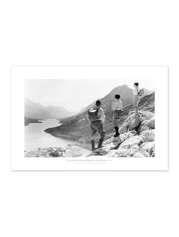 Vivid Archives Visitors Overlooking Waterton 1934