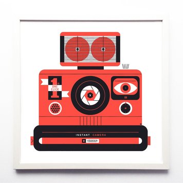 Raymond Biesinger Polaroid Red