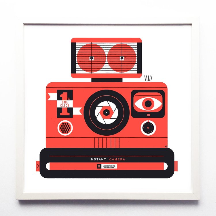 Raymond Biesinger Polaroid Red