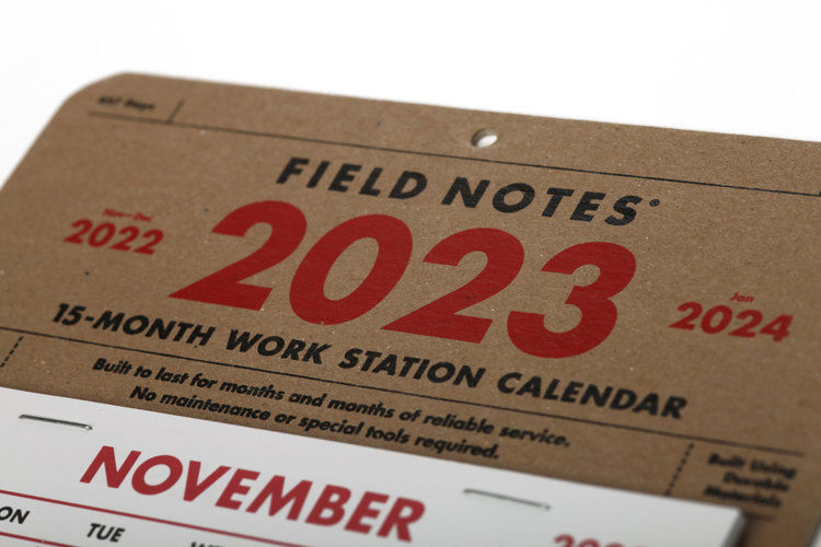 Field Notes 15Month Workstation Calendar